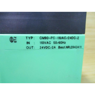 Phoenix Contact CM90-PS-110AC24DC2 Power Supply 2943411 - Used