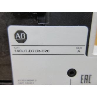 Allen Bradley 140UT-D7D3-B20 Circuit Breaker 14OUYD7D3B20 - New No Box