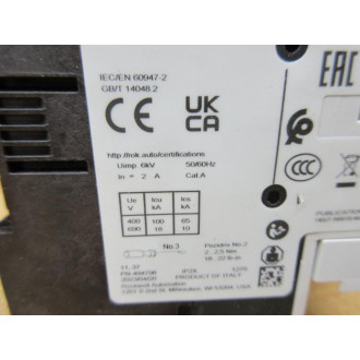 Allen Bradley 140UT-D7D3-B20 Circuit Breaker 14OUYD7D3B20 - New No Box