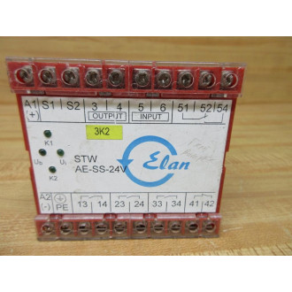 Schmersal STW-AE-SS-24V Elan Safety Relay STWAESS24V - Used
