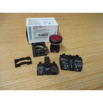 Siemens 3SB3 251-0AA21 Red 3SB32510AA21 Complete