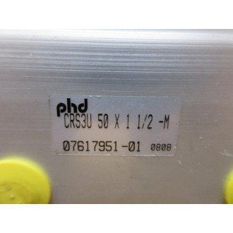 PHD CRS3U 50X1-12-M Compact Pneumatic Cylinder CRS3U50X118M - New No Box
