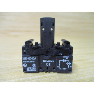 Siemens 3SB3 248-6BA30 Yellow 3SB32486BA30 W 3SB3400-0QA, Base & Clip