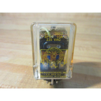 Milwaukee Relays 105-3653-115V AC Relay 105-3653 - New No Box