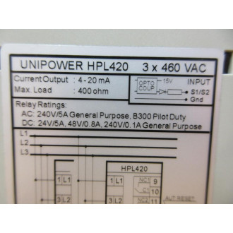 Unipower HPL420 Indicator