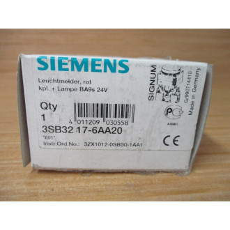 Siemens 3SB32 17-6AA20 Red 3SB32176AA20