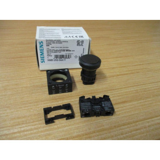 Siemens 3SB3 202-0AA11 Black 3SB32020AA1 W 3SB3400-0B, Base & Clip