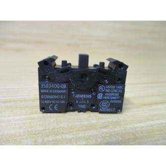 Siemens 3SB3 202-0AA11 Black 3SB32020AA1 W 3SB3400-0B, Base & Clip