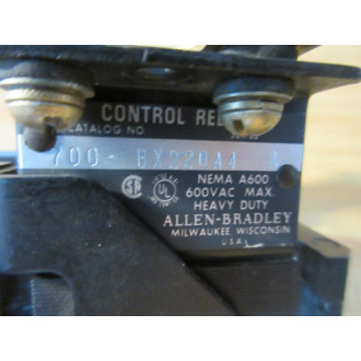Allen Bradley 700-BX220A4 Control Relay 700BX220A4 - New No Box