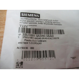 Siemens 3SU1001-0AB40-0AA0 Green 3SU10010AB400AA0