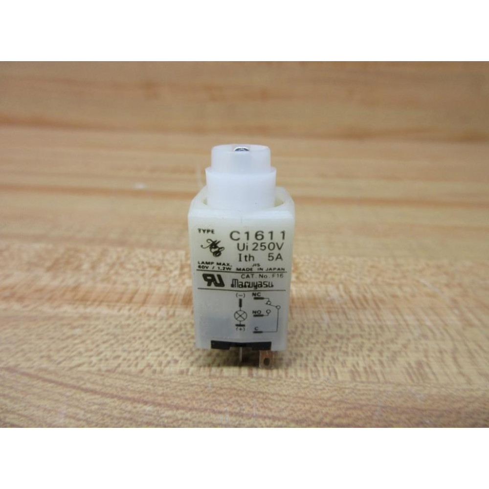 Maruyasu C1611 Push Button Contact Block C161-11 - New No Box