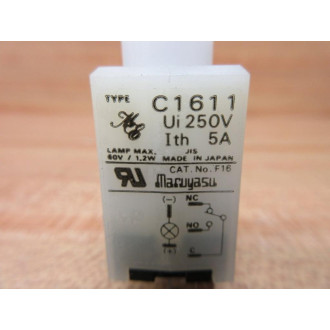 Maruyasu C1611 Push Button Contact Block C161-11 - New No Box