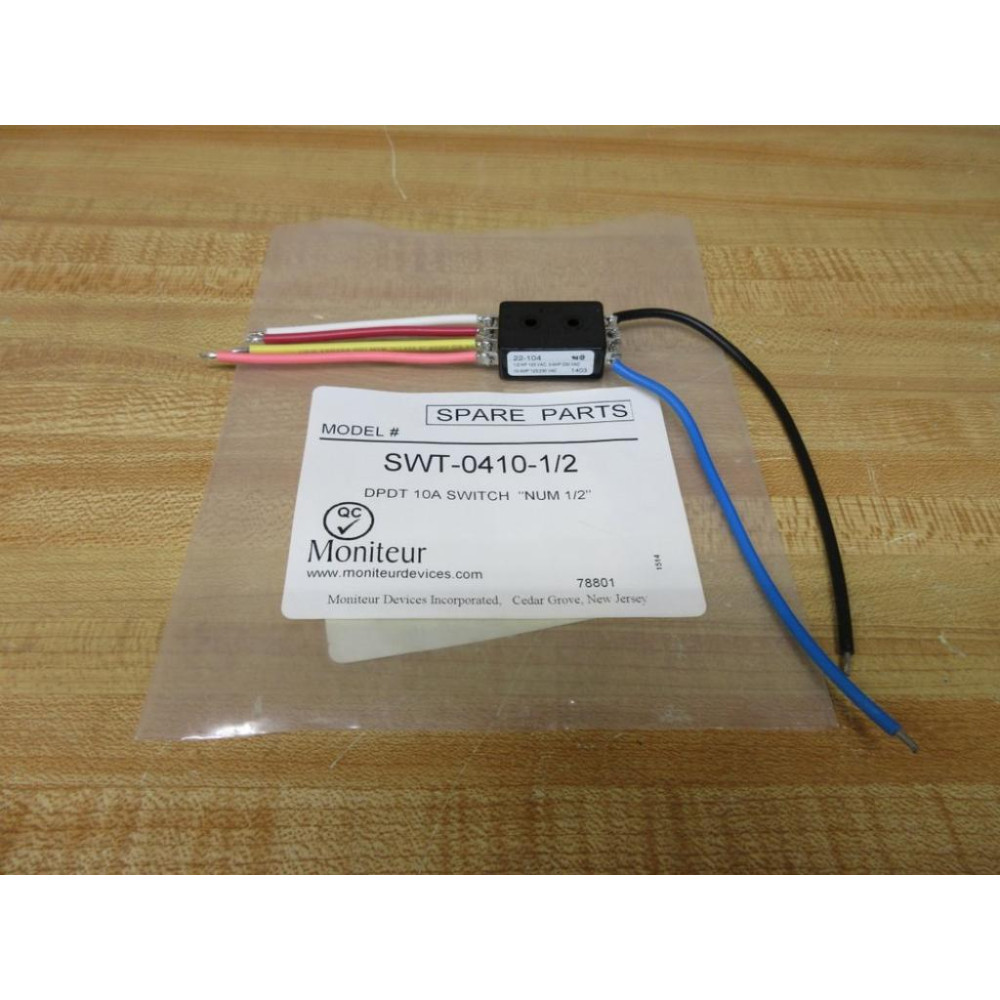 Moniteur Devices 22-104 Snap Action Switch SWT-0410-12