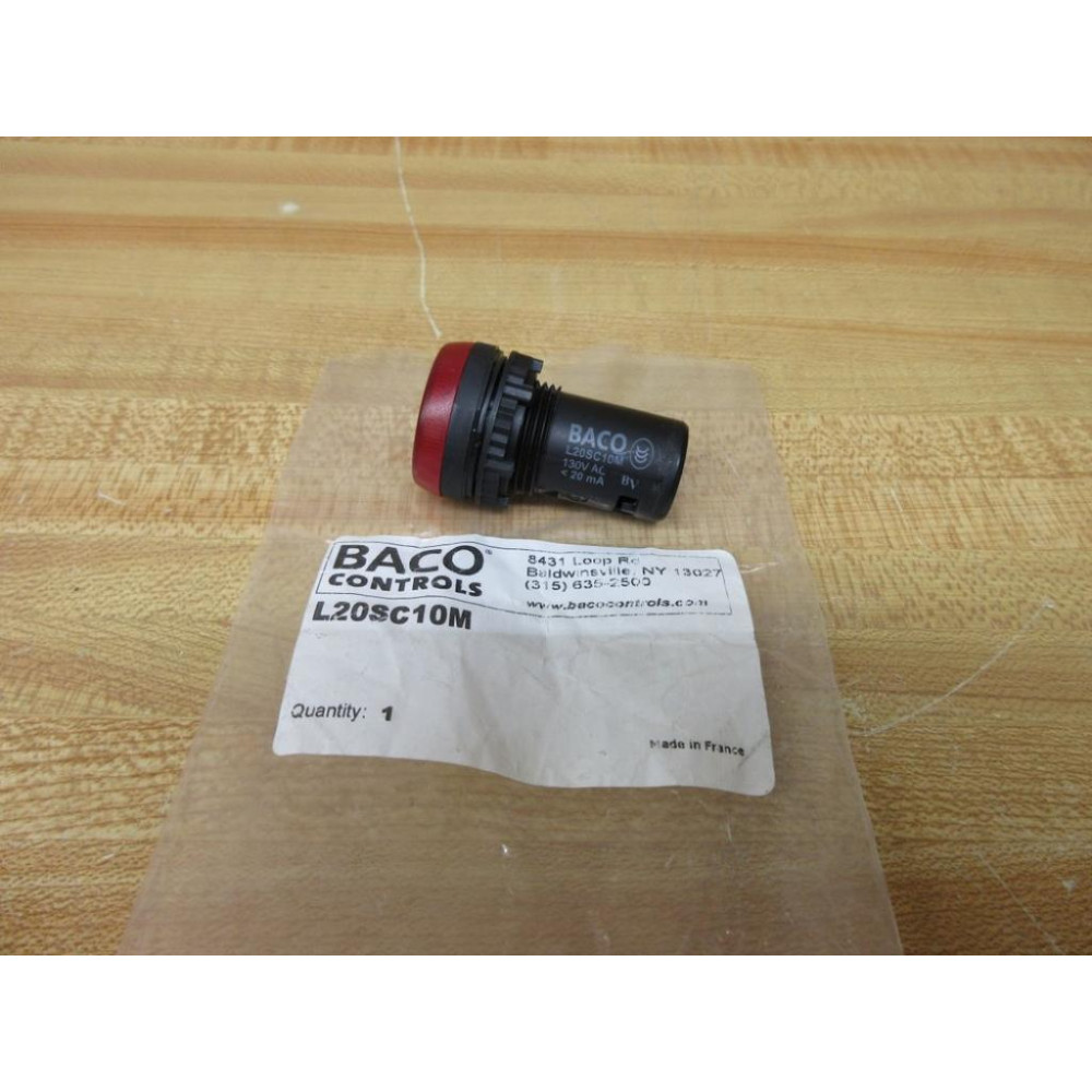 Baco Controls L20SC10M Pilot Light
