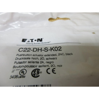 Eaton C22-DH-S-K02 Push Button Actuator C22DHSK02