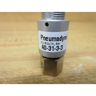 Pneumadyne A0-31-3-3 Push Button Control Valve A03133 WO Locknuts - New No Box