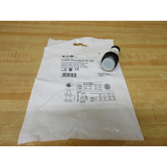 Eaton C22S-DLH-W-K10-120 Illuminated Push Button C22SDLHWK10120