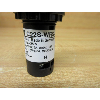 Eaton C22S-WRS-MS6-K10 Selector Switch C22SWRSMS6K10