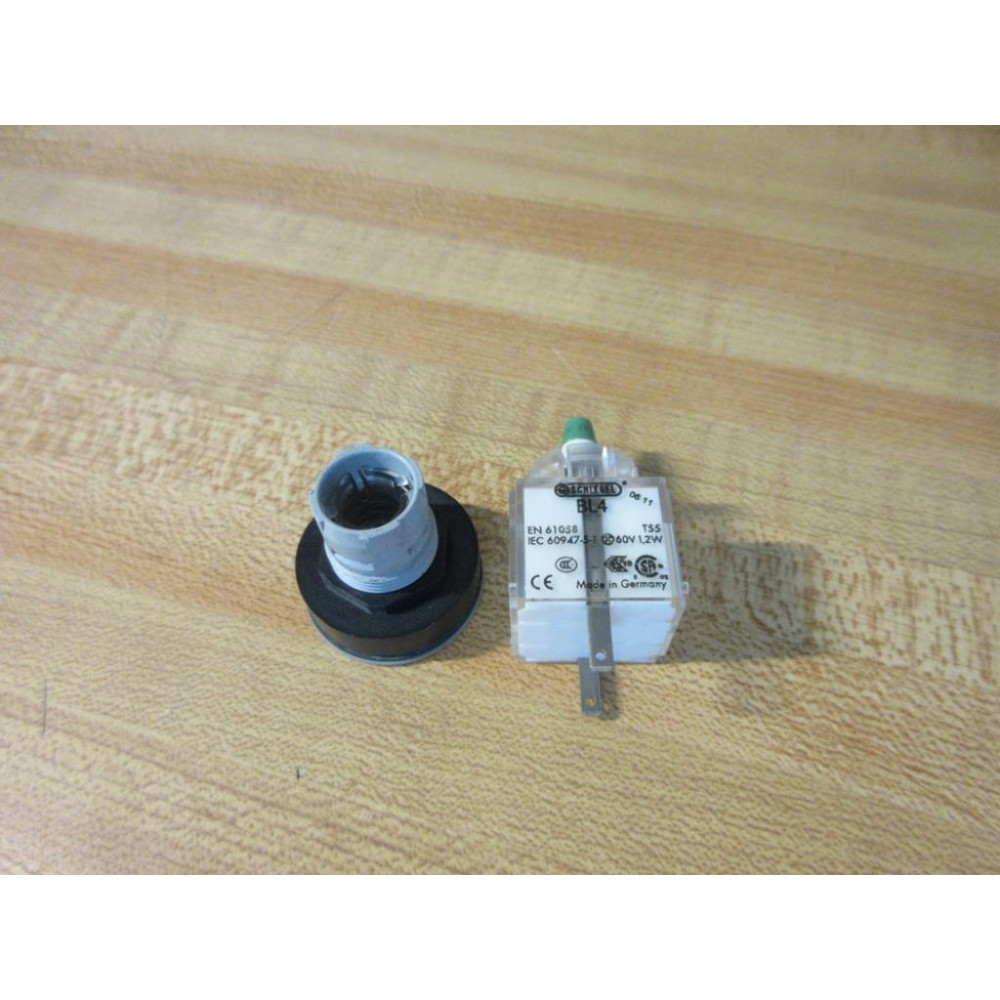 Schlegel BL4 Illuminated Contact Block Green WCap - New No Box