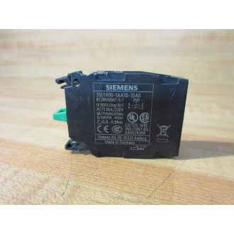 Siemens 3SU1400-1AA10-1DA0 Contact Module - New No Box