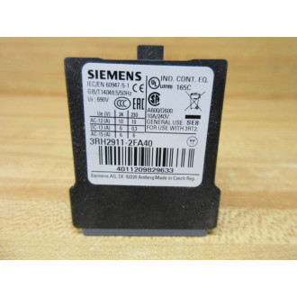Siemens 3RH2911-2FA40 Auxiliary Contact Block 3RH29112FA40