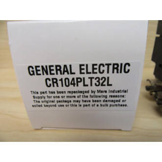 General Electric CR104PLT32L Push To Test Switch GE W1-NO & 1-NC Contact