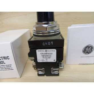 General Electric CR104PLT32L Push To Test Switch GE W1-NO & 1-NC Contact