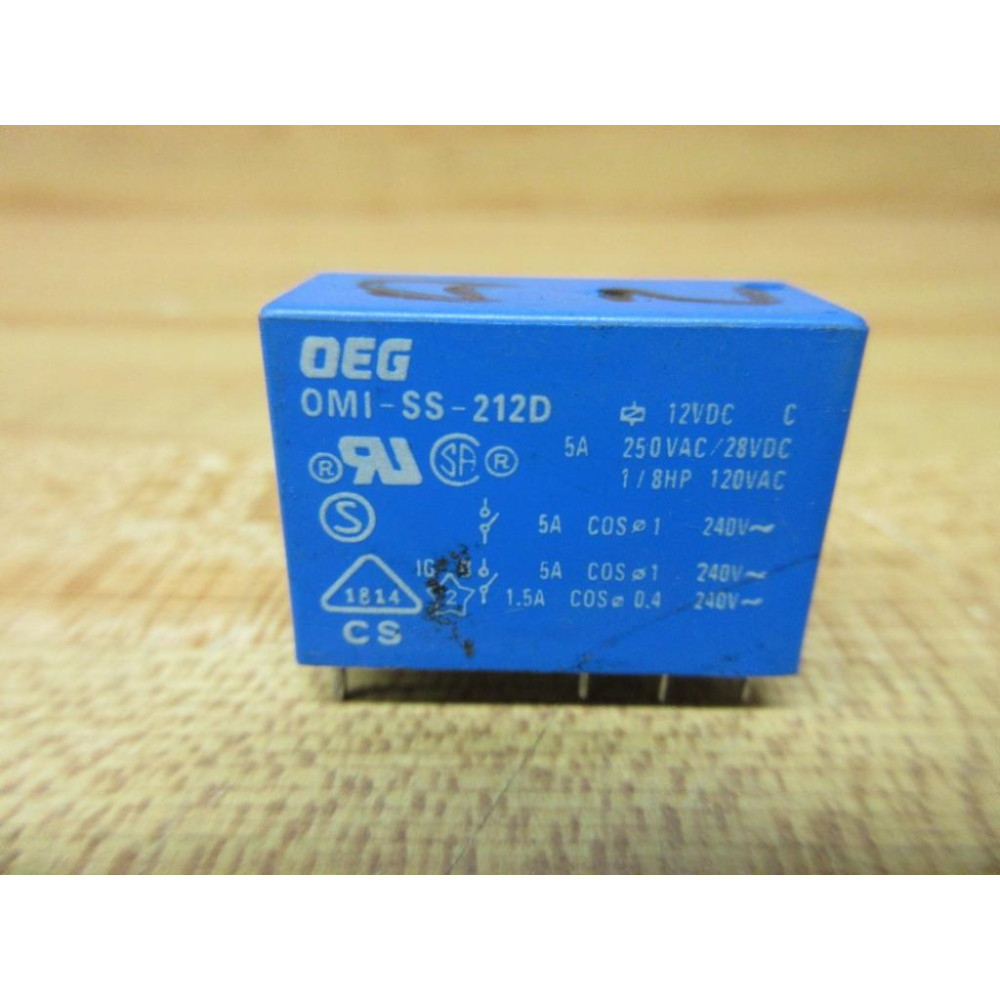 OEG OMI-SS-212D-12 VDC Relay OMI-SS-212D - Used