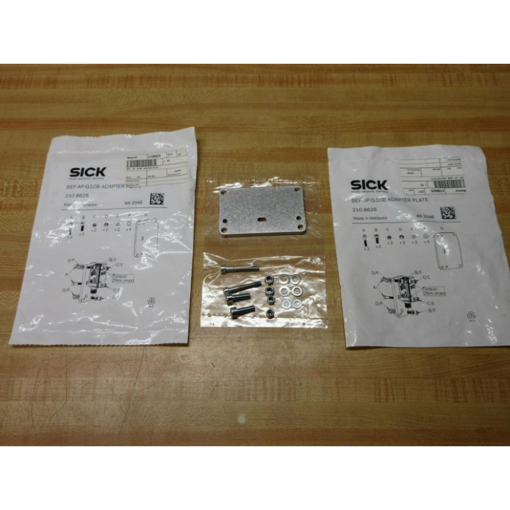 Sick BEF-AP-G10B Adapter Plate 210 8626 (Pack of 2)
