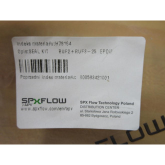 SPX Flow RUF2+RUF3-25 EPDM Seal Kit H78164
