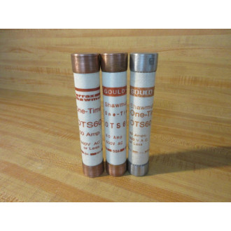 Gould Shawmut Ferraz OTS 60 Mersen Fuse OTS60 (Pack of 3) - New No Box