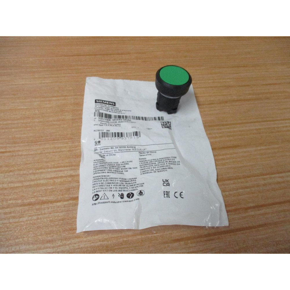 Siemens 3SU1000-0AB40-0AA0 Pushbutton