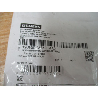 Siemens 3SU1000-0AB40-0AA0 Pushbutton