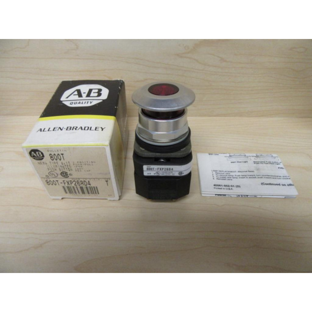 Allen Bradley 800T-FXP26RD4 Push Pull Switch