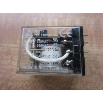 Omron LY2-0-24VDC Relay LY2024VDC Missing 1 Blade - Used