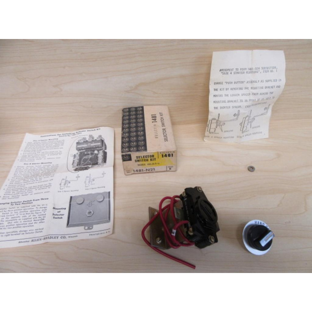 Allen Bradley 1481-N22 Selector Switch - New No Box