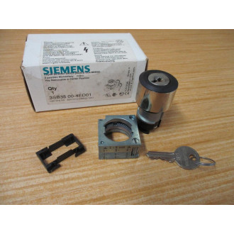 Siemens 3SB35 00-4ED01 Selector Switch 3SB35004ED01 W Base,Clip & Key