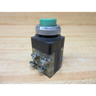 Alco SW-251 Emerson Pushbutton Switch SW251 Green Push Button - Used