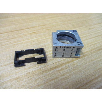 Siemens 3SB36 40-6BA70 Clear 3SB36406BA70 W 3SB3400-1A, Base & Clip