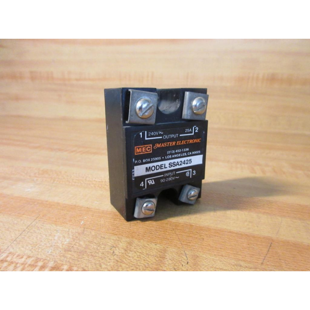 Master Electronic SSA2425 MEC Solid State Relay - Used