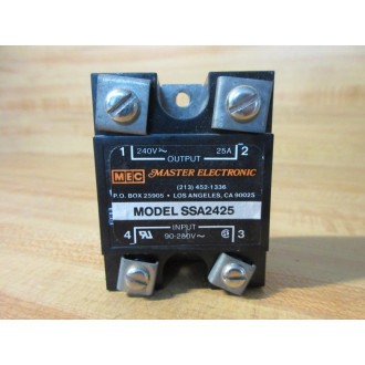 Master Electronic SSA2425 MEC Solid State Relay - Used