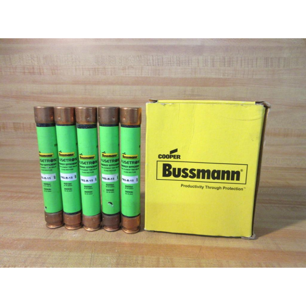 Buss FRS-R-15 Bussmann Fuse Cross Ref 1A703 Energy Efficient (Pack of 5)