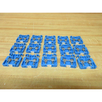 Allen Bradley 1492 Style H Terminal Block 1492StyleH Blue (Pack of 15) - Used