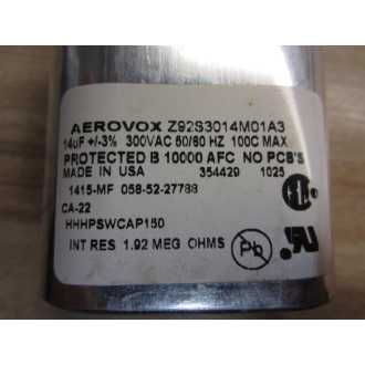 Aerovox Z92S3014M01A3 Capacitor - New No Box