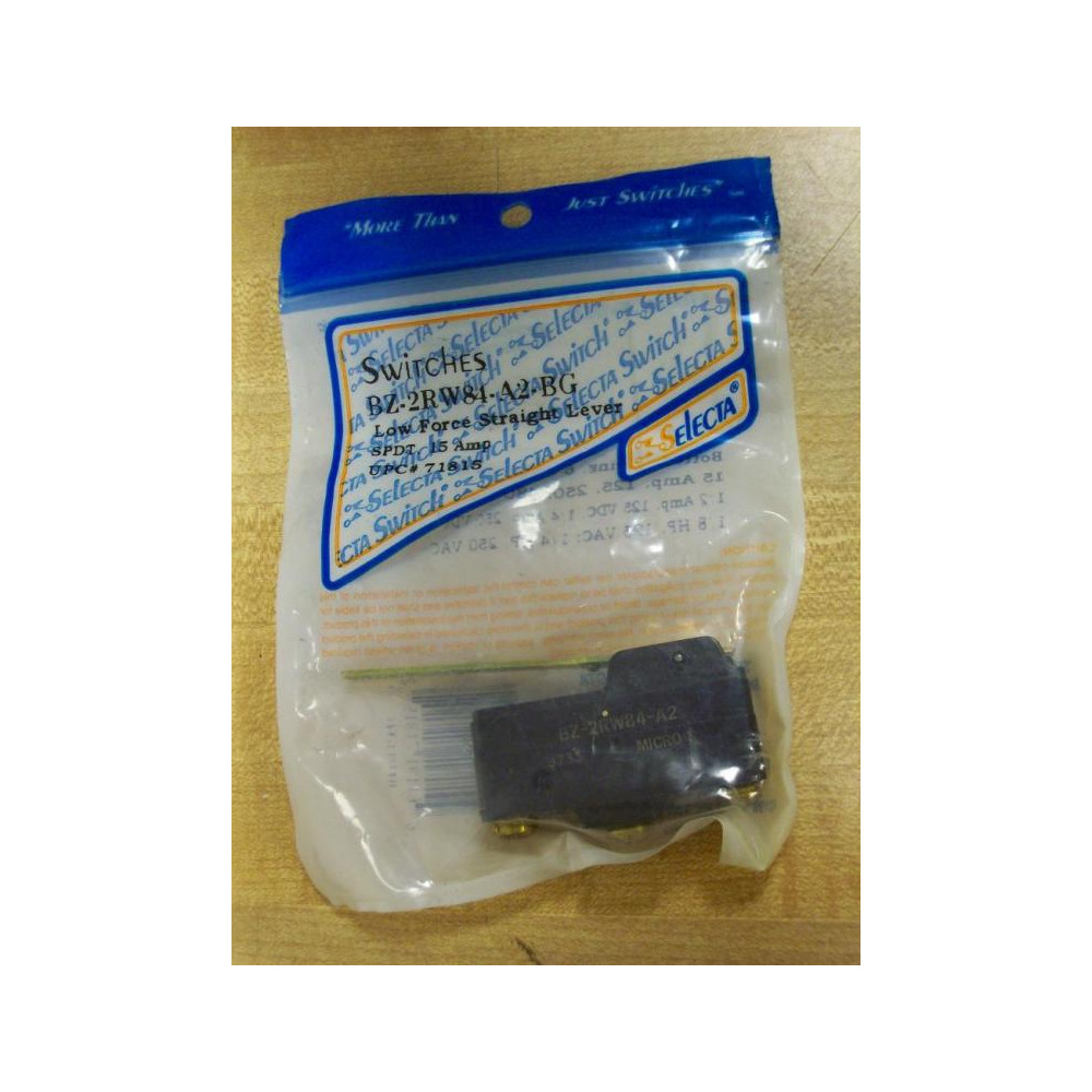 Selecta BZ-2RW84-A2-BG Micro Switch Limit Switch