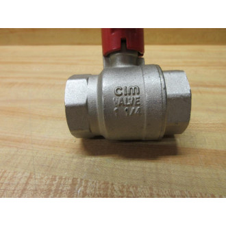 CIM PN25 Stainless Steel Ball Valve 1-14" - New No Box