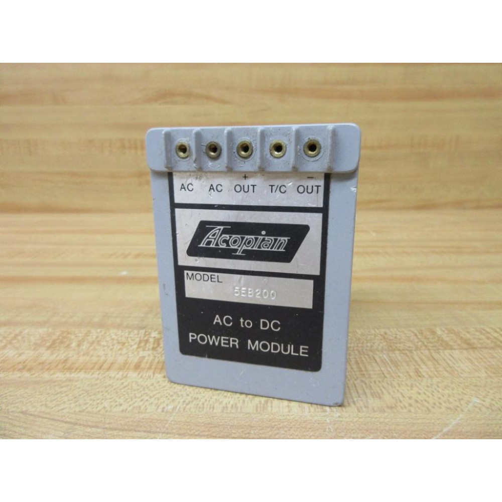 Acopian 5EB200 Power Supply No Screws - Used