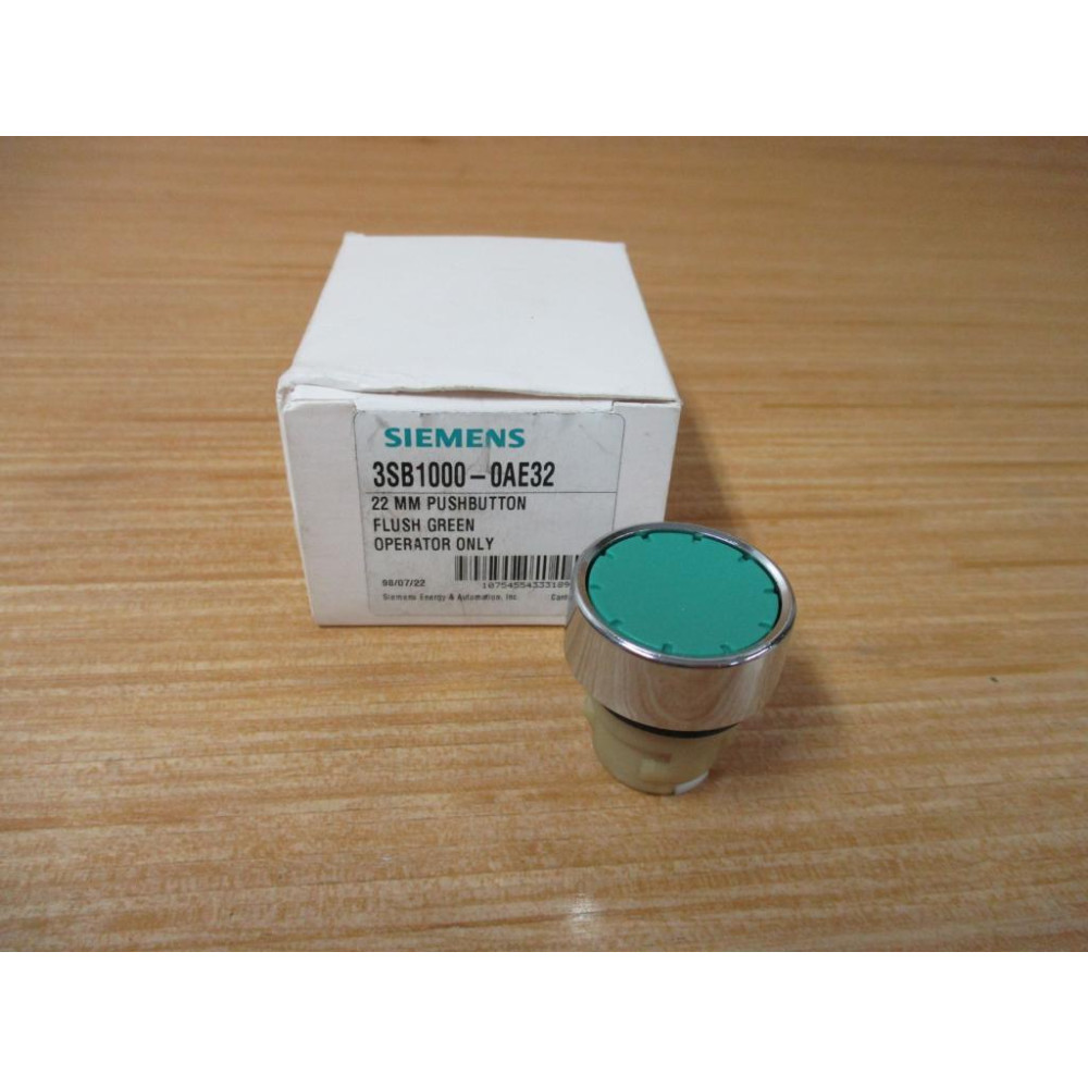 Siemens 3SB1000-0AE32 Green 3SB10000AE32