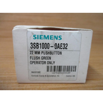 Siemens 3SB1000-0AE32 Green 3SB10000AE32