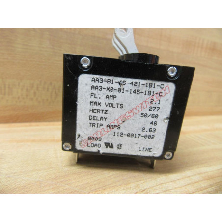 Carling AA3-B1-46-421-1B1-C Breaker 2.1A 3P AA3-X0-01-145-1B1-C - New No Box